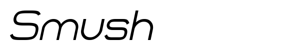 Smush font preview